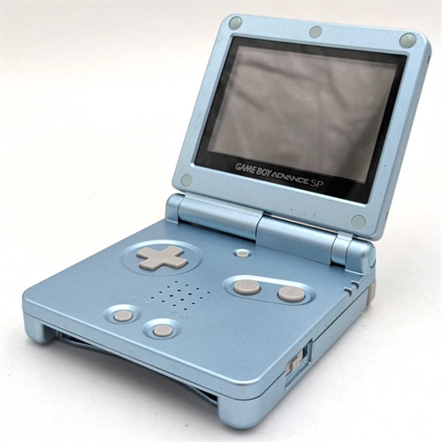 Gameboy Advance SP - Model AGS-001 - Pearl Blue - Konsol - SNR XEH14912102 (B Grade) (Genbrug)